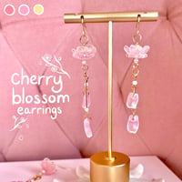 Image 1 of Falling Cherry Blossom Earrings