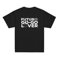 Image 2 of LOVE DC GOGO "FUTURE GO-GO LOVER" Youth Classic Tee White Text (see color options)