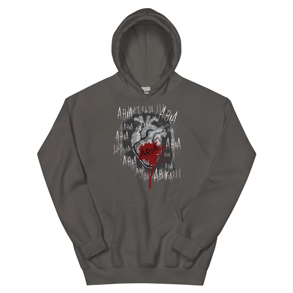 Image of Officially licensed Leigh Rivers Psychotic obsession Aria heart Unisex Hoodie