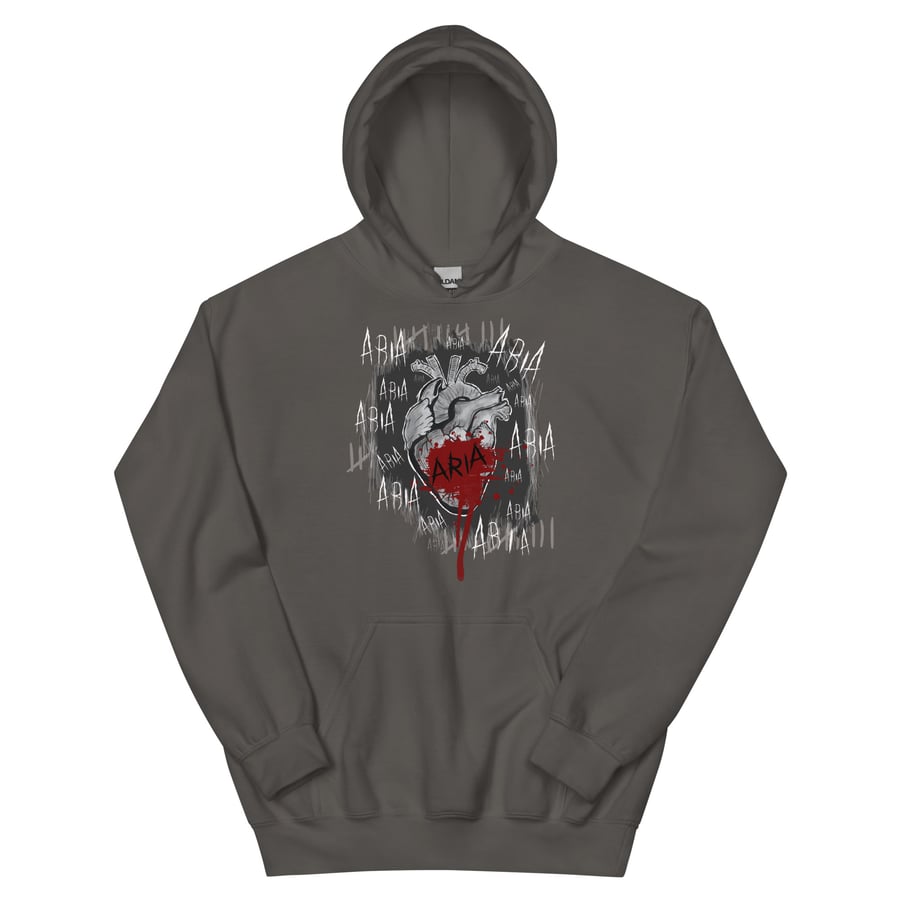 Image of Officially licensed Leigh Rivers Psychotic obsession Aria heart Unisex Hoodie