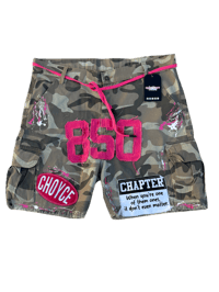 Image 1 of CHOYCE The Brand “Bloodline” Camo Shorts Pink (Women’s) 