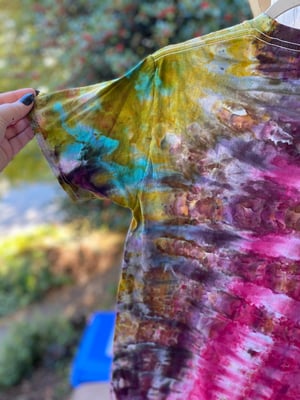 Image of SMALL Party At Your Own Pace Tie Die Shirt 6