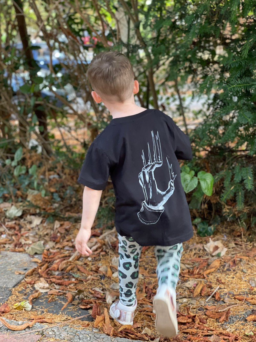 Scratch Black 'Back print' Kids-T (Organic)