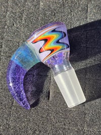 Image 3 of 14 mm 4 hole Slide Purple And Aqua