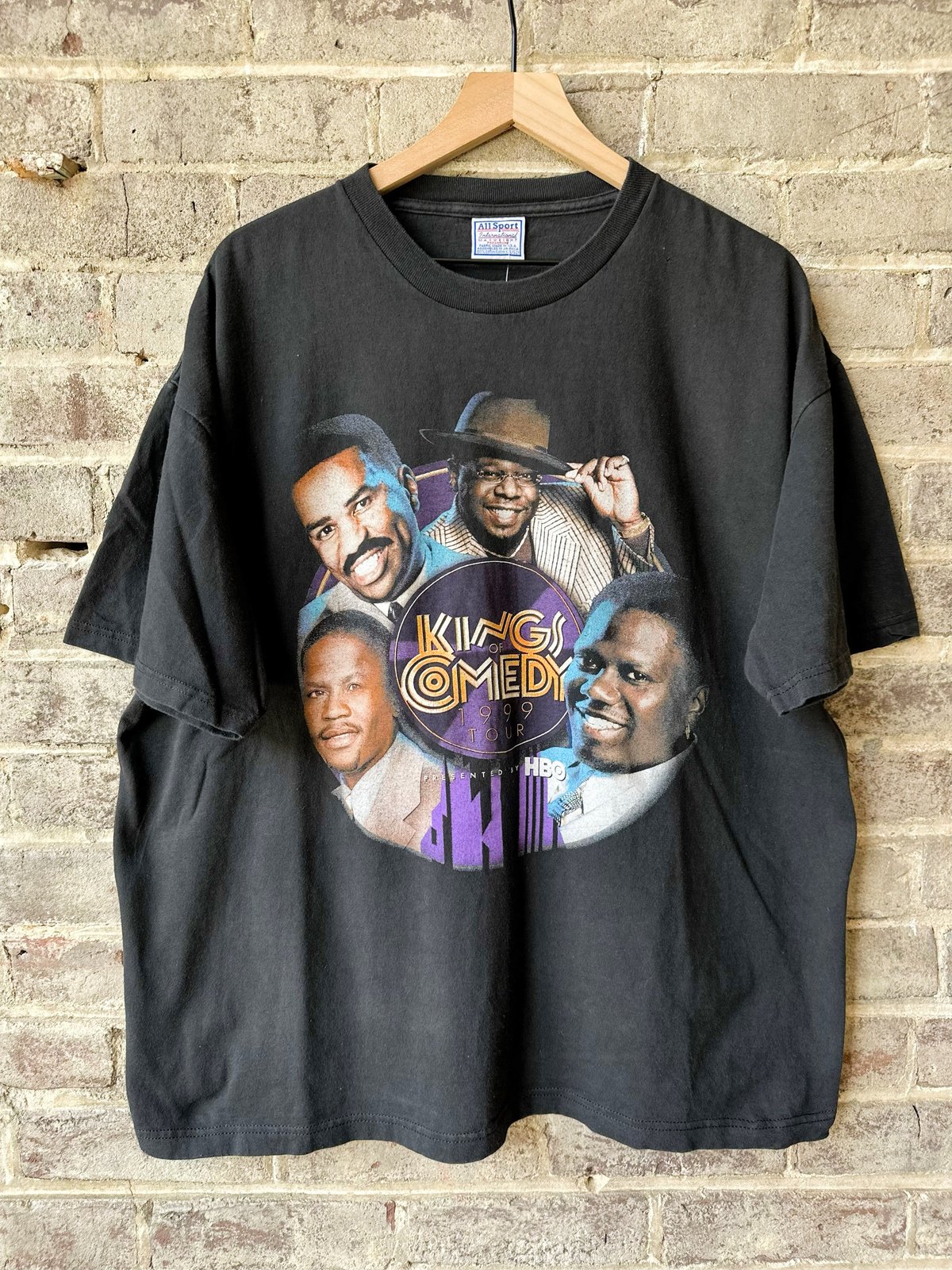 High quality Vintage 1999 Kings of Comedy Short Sleeve T-Shirt Extra Large Mens Black Purple