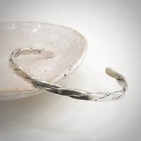 Image 1 of Interlock Silver Cuff