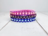 Image 2 of Amethyst Wine + Amethyst Opal Bangle Bracelet