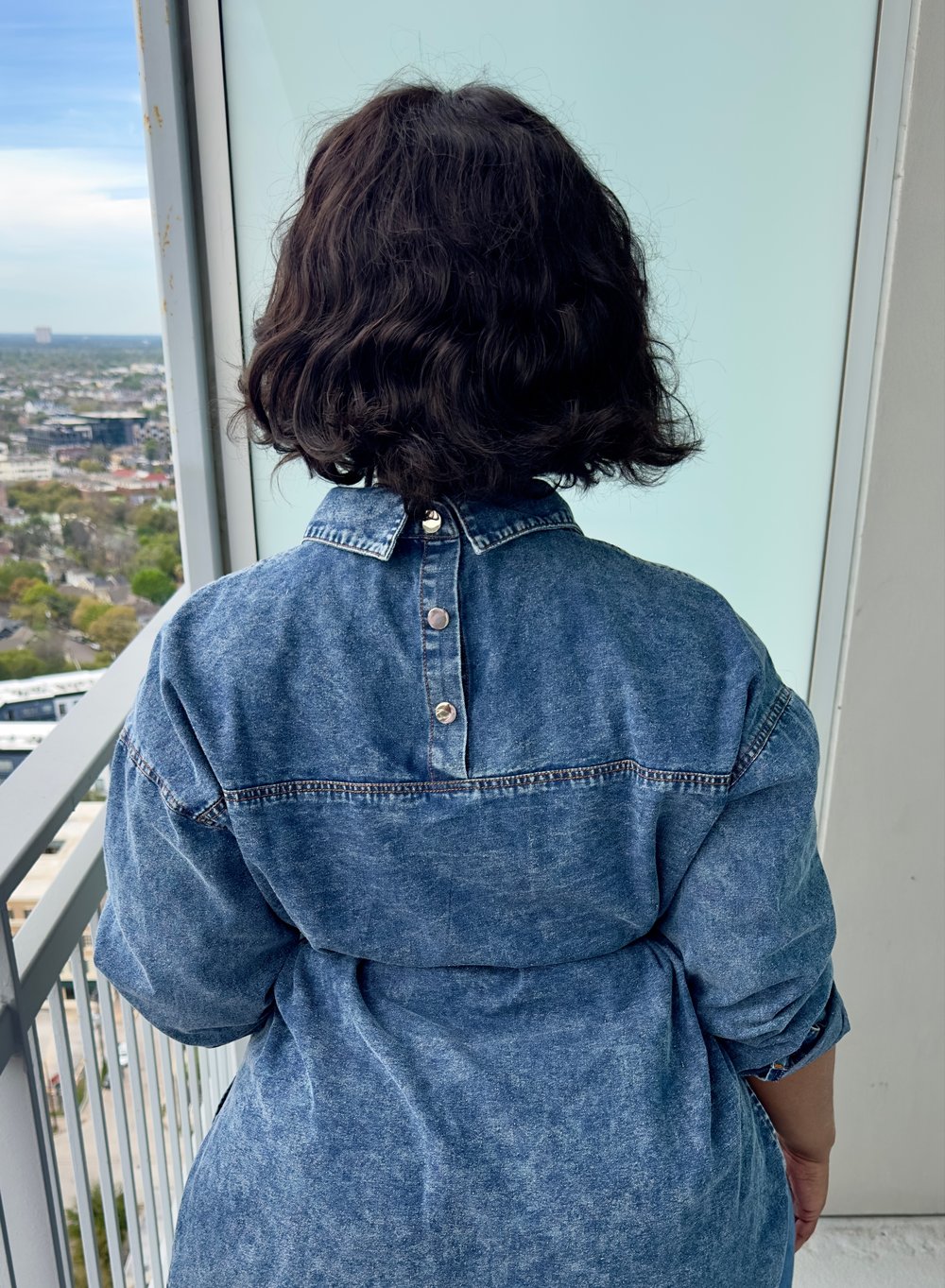 Image of Button Me Denim Top
