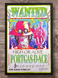Le:15 “Portgas•D•Ace Wanted Poster W/ @darkmountaincult & @lukketattoos (10 left)