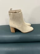 Image 3 of Violet & Red Meaghan Heeled Suede Bootie