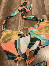 Image 4 of ringed one piece swimsuit 