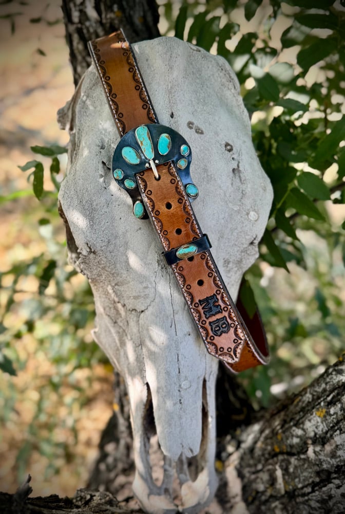 Image of Royston Turquoise Buckle & Keeper