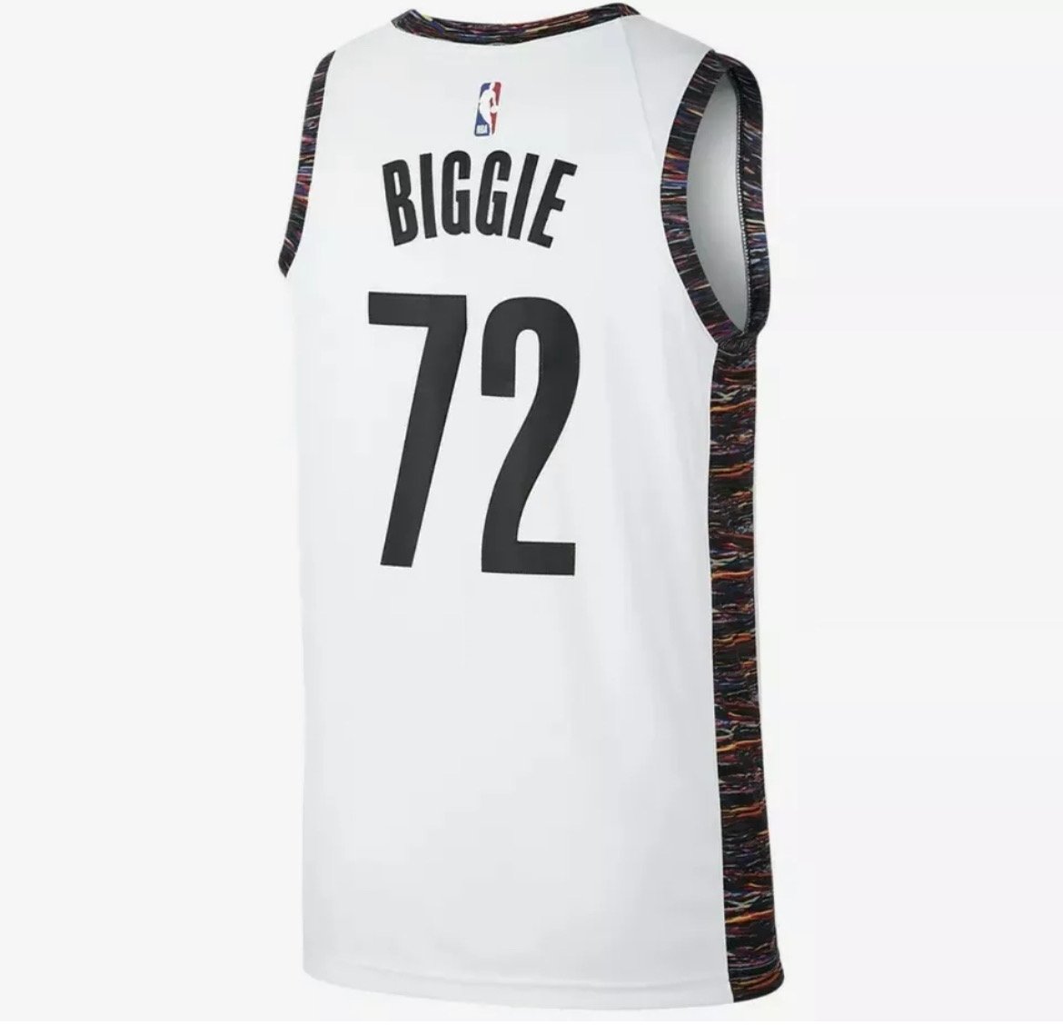 Nike Brooklyn Nets Biggie City Jersey Swingman CU0192 100 MayZoles