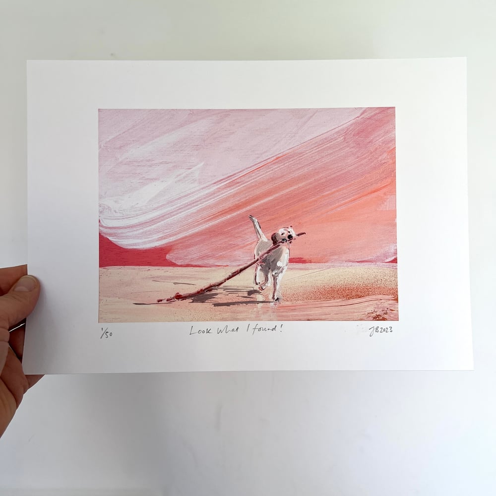 Image of 'Look What I Found!' - Limited Edition Giclee Print (A4)
