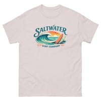 Image 6 of Saltwater Surf Company T-Shirt Unisex Coastal Graphic Tee Beach Surf Shirt Ocean Lifestyle Tee