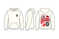 LocalHoops Built Local Fleece Hoodie - Ivory White/Red