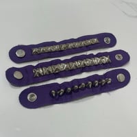 Image 1 of Purple studded bracelets 