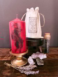 Red Black Philip Candle