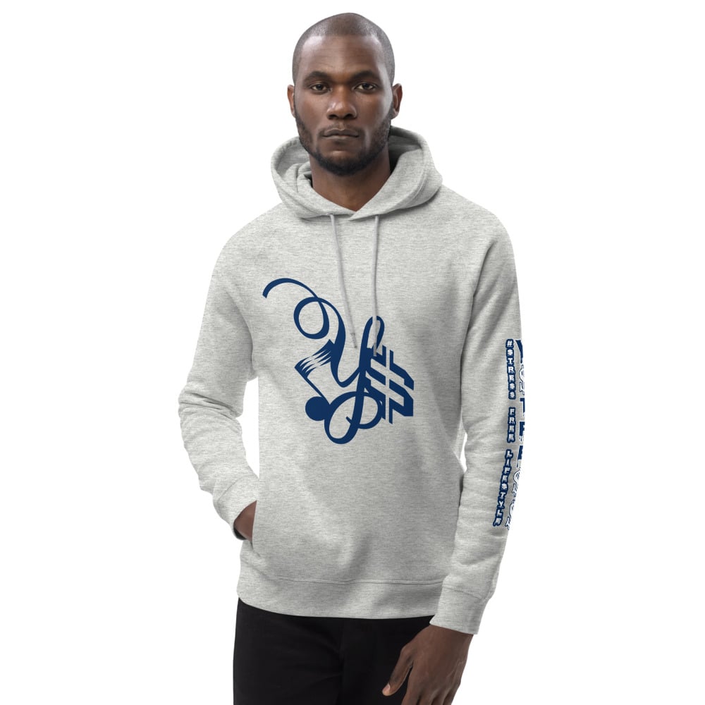 Image of YSDB Exclusive Navy Blue White and Black Unisex pullover hoodie 