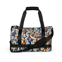 Image 2 of Vibrant Haitian Dance and Festivity All-over print gym bag [Dèyè Lakay]