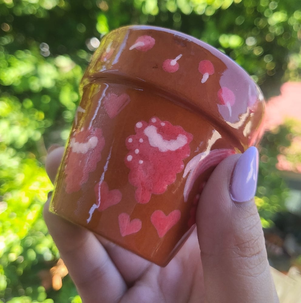 Image of Fruity terracotta pots set