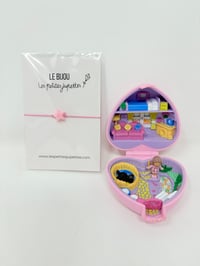 Image 5 of Ensemble bracelet et Polly Pocket petit Coeur rose chat