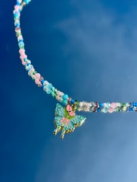 Image 4 of Pastel Butterfly Necklace