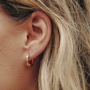 Image of Gold Mini Twist Hoops