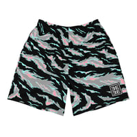 Image 1 of NAMING PRODUCTS IS HARD BUT THESE SHORTS ARE COMFY Camo Salmon Roll