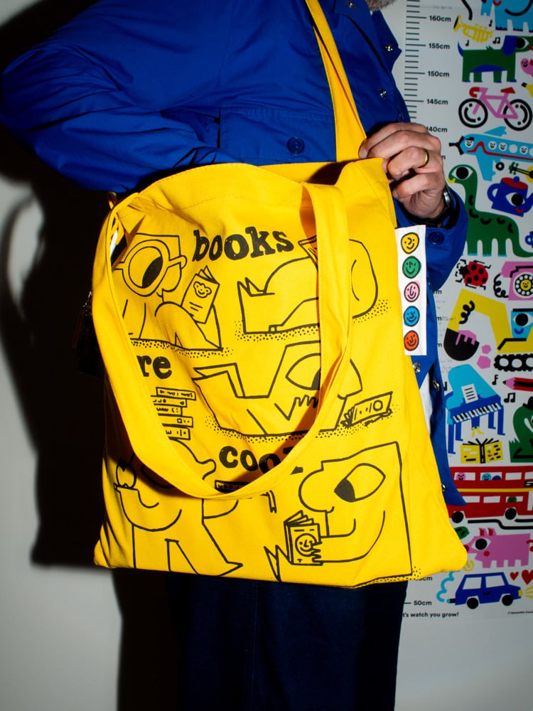Image of Books Are Cool - Deluxe Tote PRE-ORDER