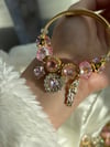 Pink San Judas Charm Bracelet