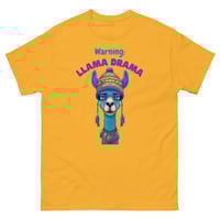 Image 6 of Unisex classic tee, Warning Llama Drama Cute Funny Llama tee