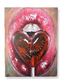 Image 1 of “HARD CANDY” ORIGINAL PAINTING ON CANVAS 12”x9”