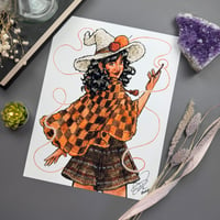 Image 1 of Crochet Witch Watercolor Print