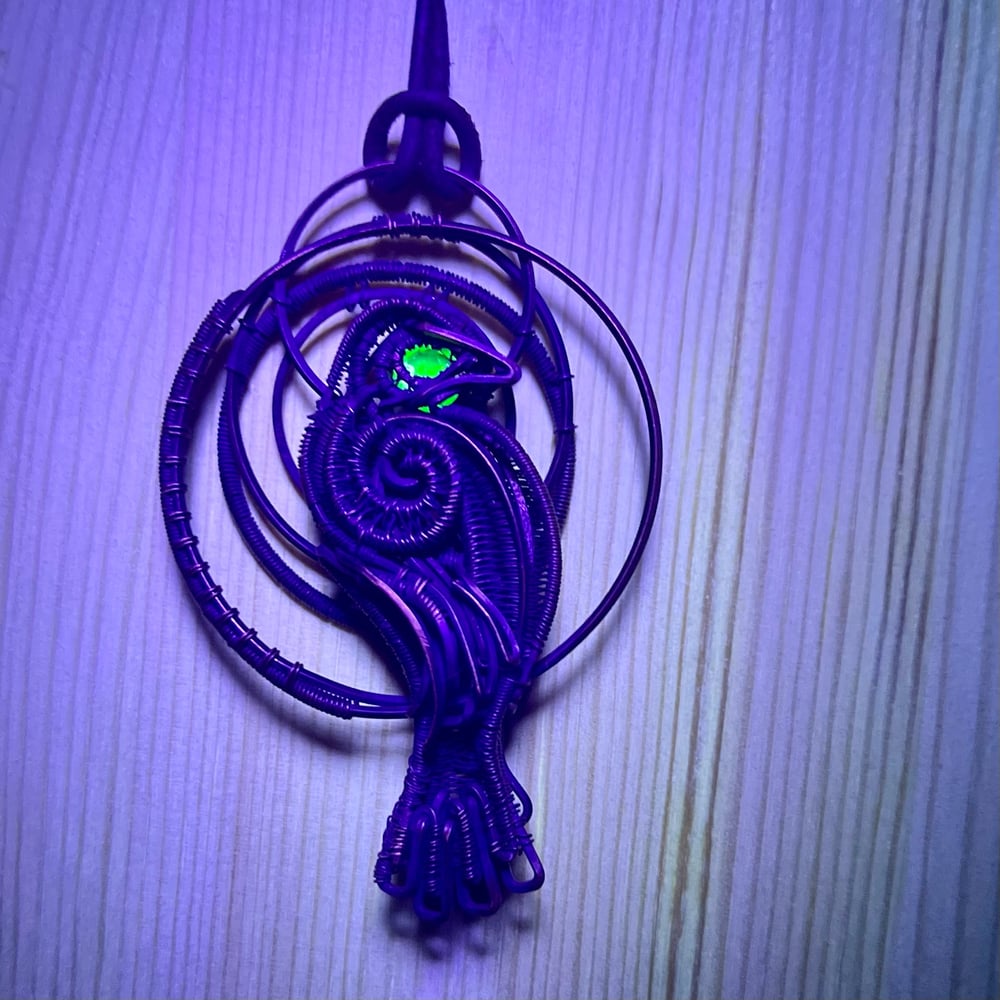 Image of Uranium Glass Raven