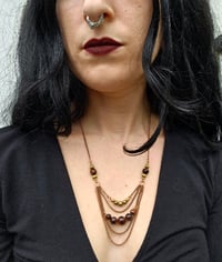 Image 4 of Red Tiger Eye Smaller Chain Necklace 