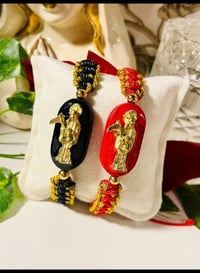 Image 1 of Santisima Muerte Wooden Bracelet 
