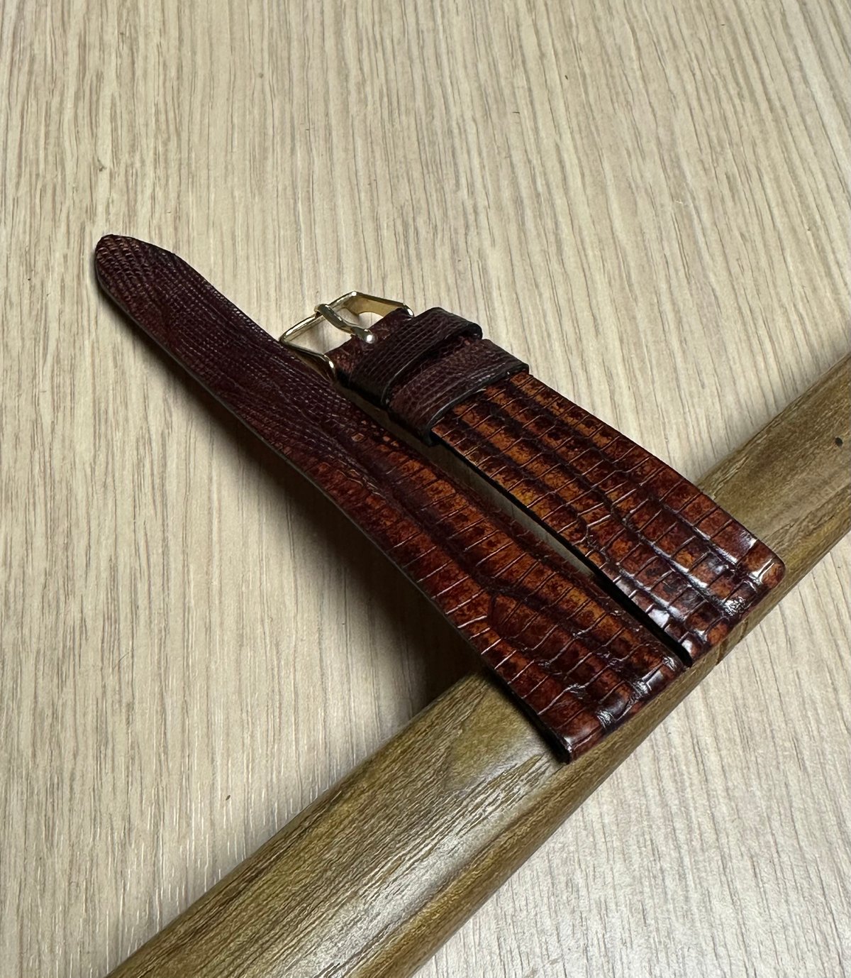 Image of Hand Painted Tegu Watch Strap