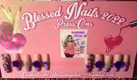 Image 1 of  PURPLE FANTASY  Acrylic Medium size & length  standard size 
