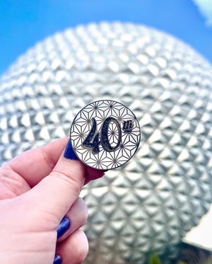 Image of 40th Golf ball Enamel Pin