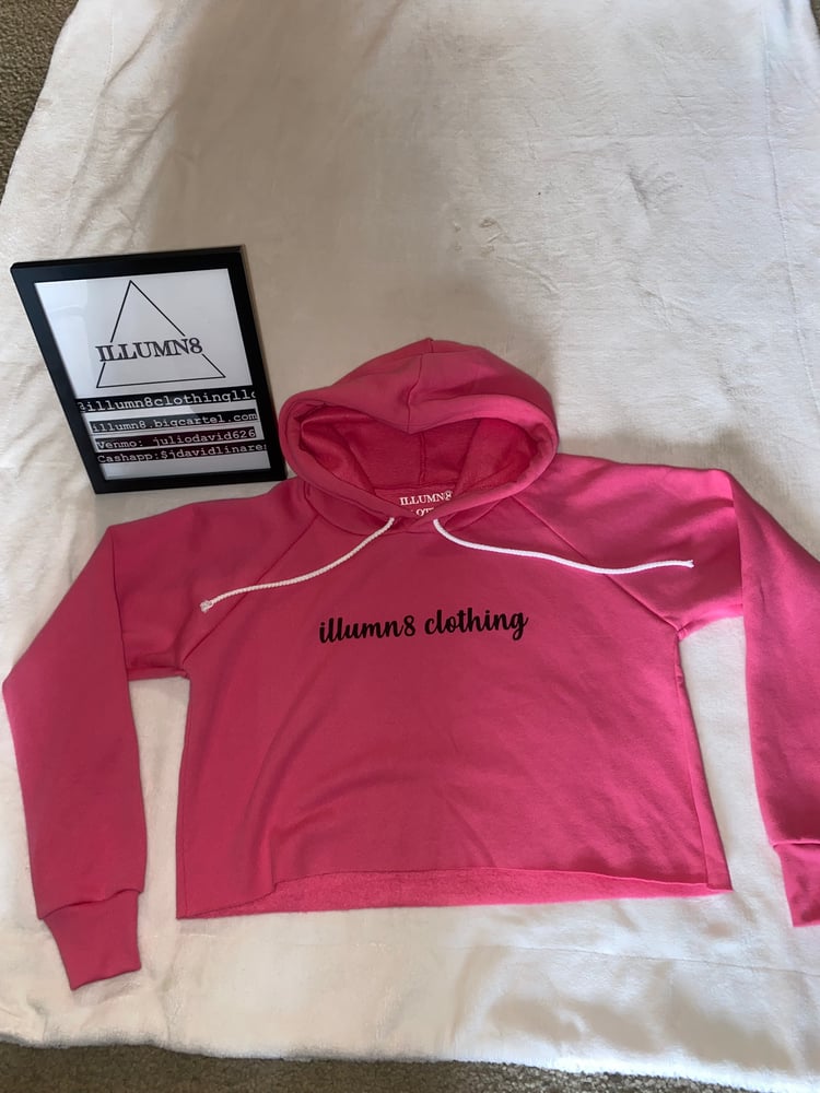 Image of Illumn8 clothing cropped hoodie 