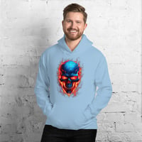 Image 5 of Flaming skull Unisex Hoodie