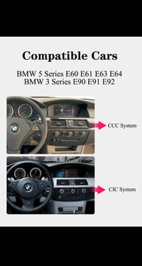 Image 2 of BMW 5/3 Series E60 E61 E63 E64 E90 E91 E92 E93  CARPLAY & ANDROID AUTO CAR STEREO BLUETOOTH