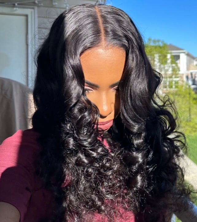 24 inch BODY WAVE 5x5 HD LACE CLOSURE WIG