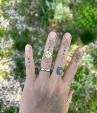 Image 1 of Recycled silver midi ring - Zia 