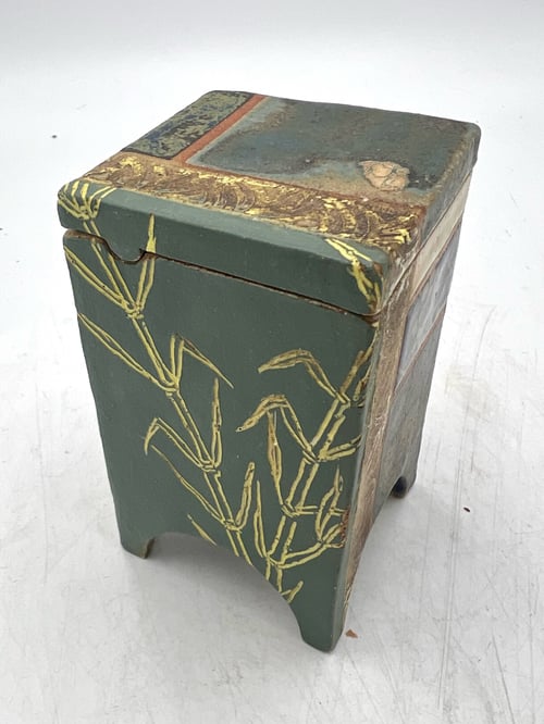 Image of Yellow Bamboo Box- Miae Kim