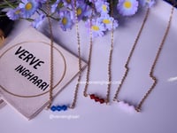 Image 5 of Stainless Steel & Swarvoski Bar Necklace