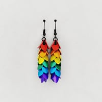 Image 5 of Itsy Bitsy Cascading Scale Earrings