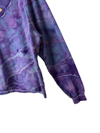Image 4 of *IRREGULAR* S 100% Cotton French Terry Sweatsuit Set in Purple Haze Geode Ice Dye