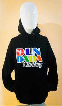 Image 3 of Black Pullover Hoodie by DUNDADA™ 